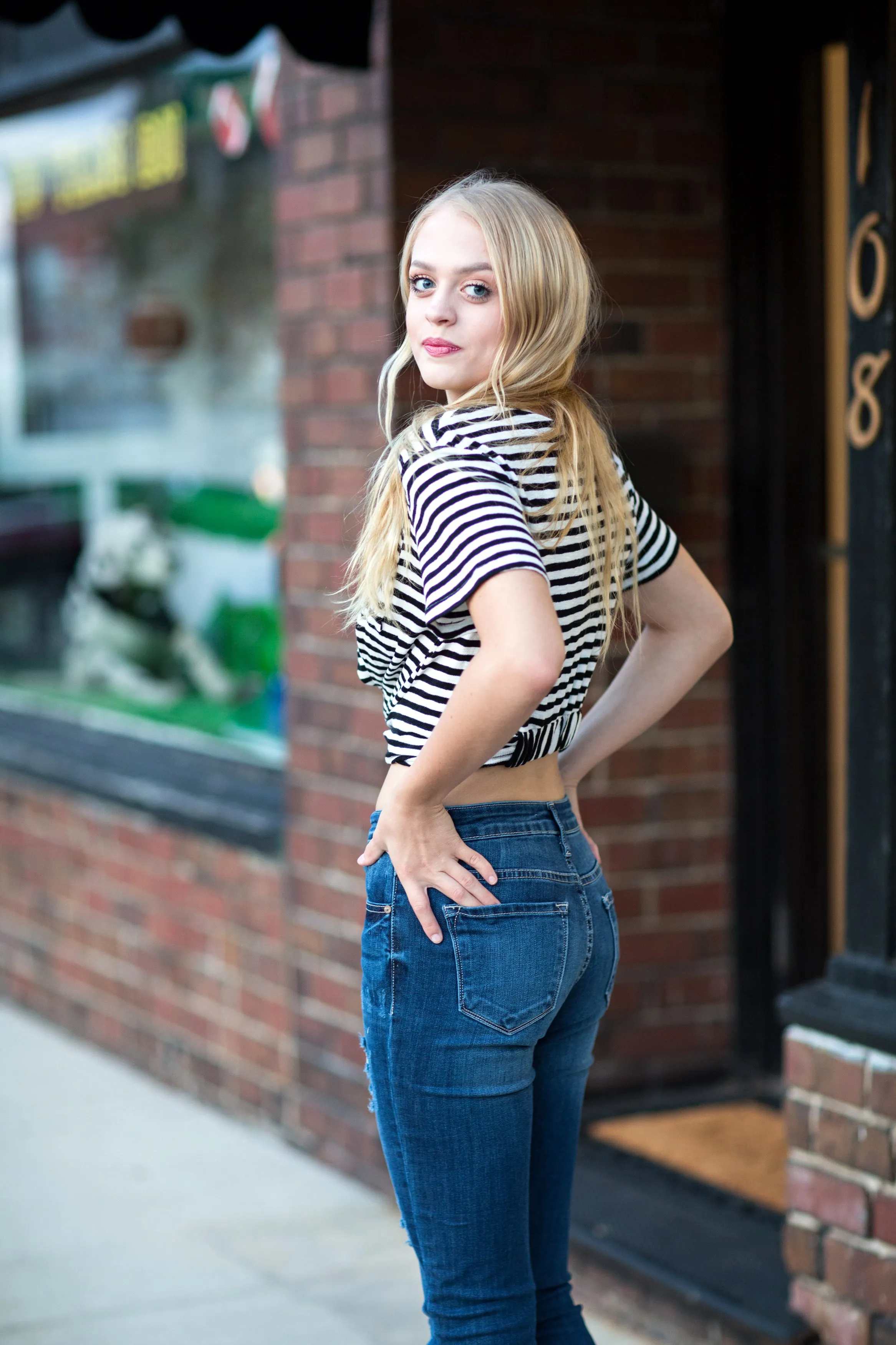 Alexa Cuff Skinny Ankle Jeans