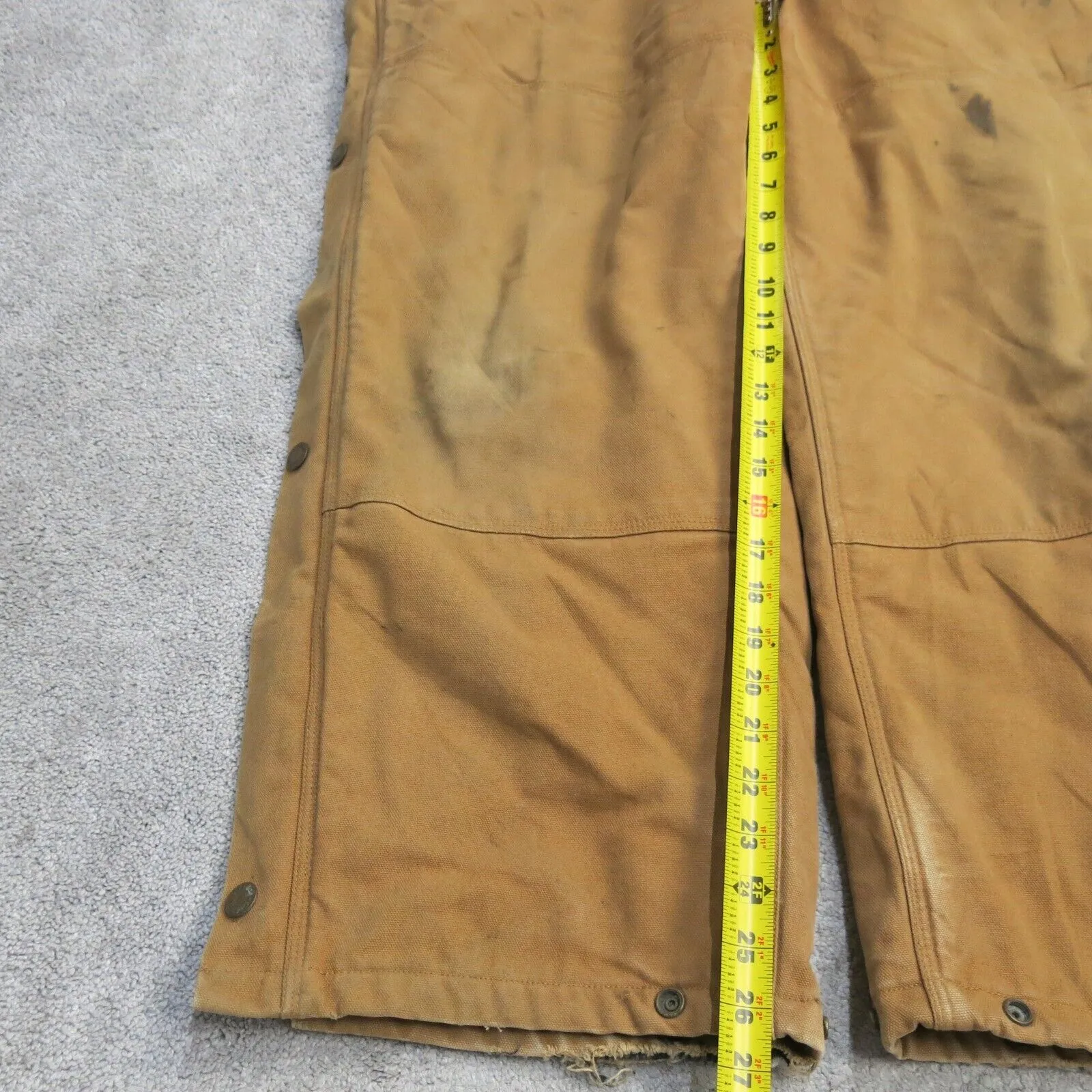 Cabelas Coverall Mens Large Khaki Insulated Work Wear Jumpsuits Casual Outdoor