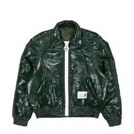 Fake Enamel Puffer Blouson