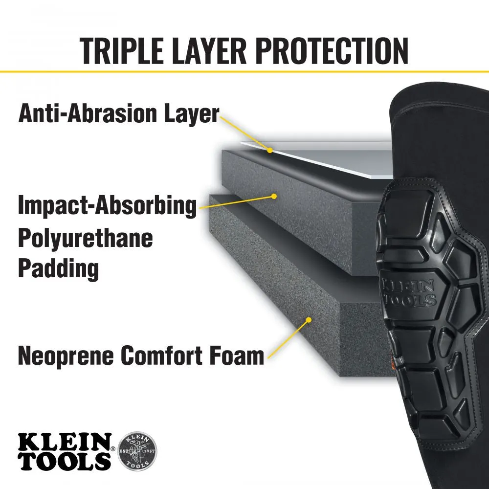 Klein 60511 Heavy Duty Knee Pad Sleeves, M/L