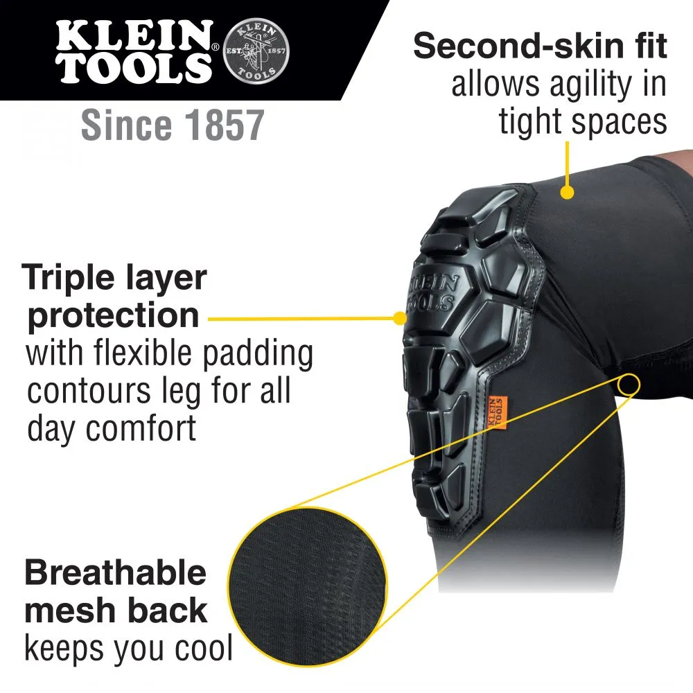 Klein 60511 Heavy Duty Knee Pad Sleeves, M/L