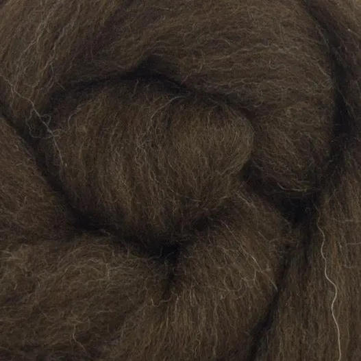 Paradise Fibers Natural Brown Merino Top
