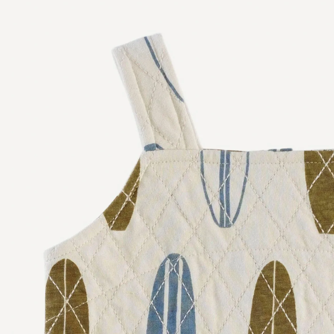 quilted kanga pocket overall | longboards | organic cotton jersey