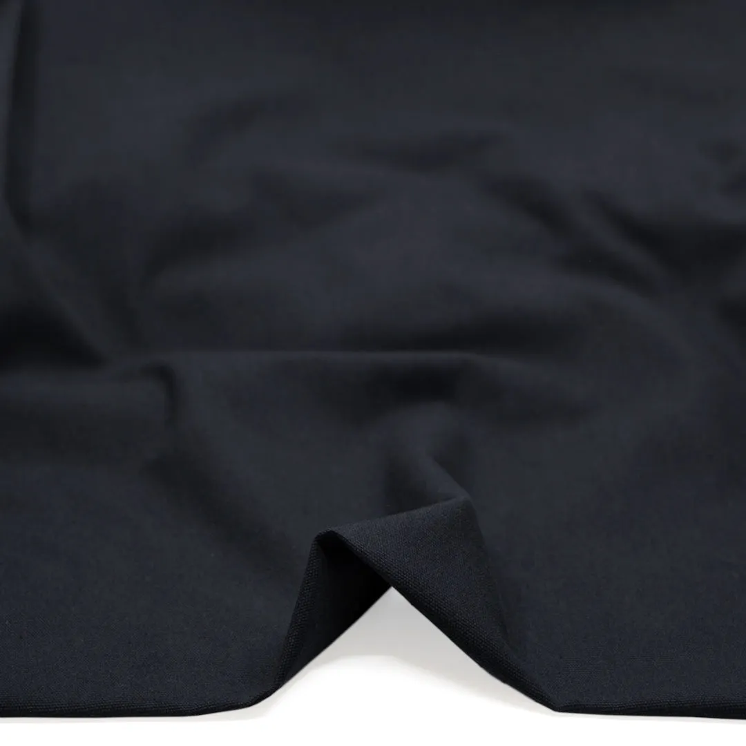 Remnant - 50cm - 8.5oz Washed Cotton Canvas - Ink