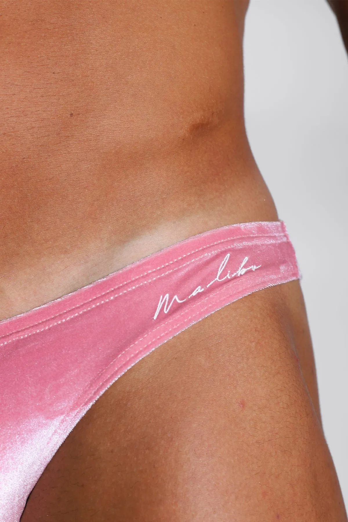 Velvety Scrunch Butt Cheeky Brief - Pink Opal