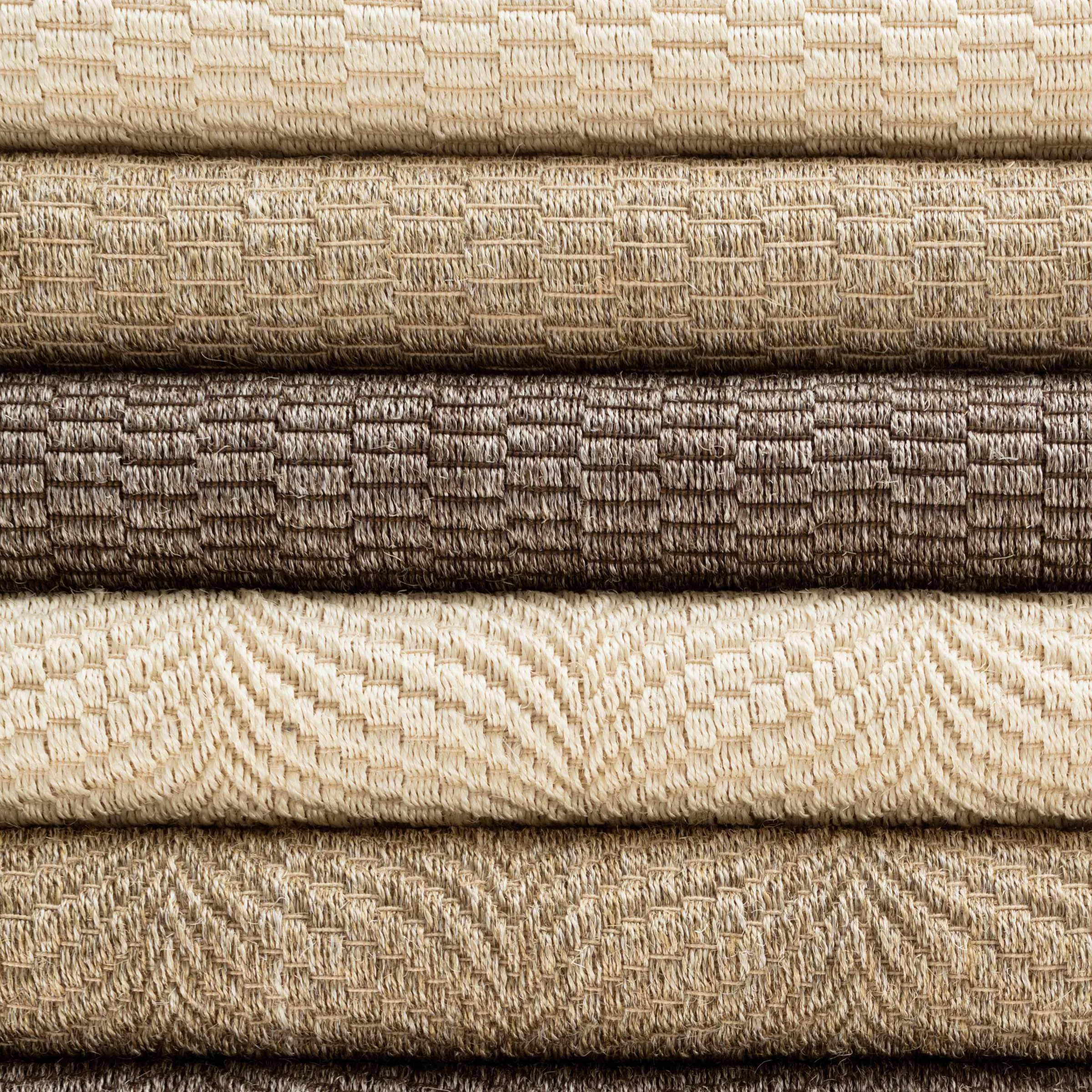 Wave Natural Sisal Woven Rug