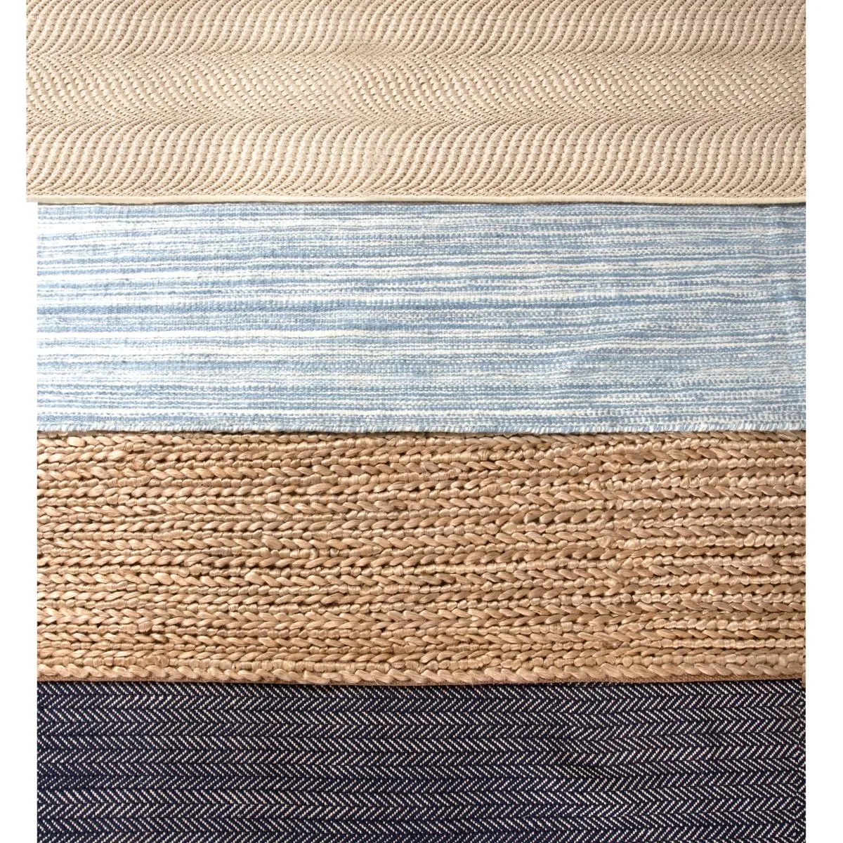 Wave Natural Sisal Woven Rug