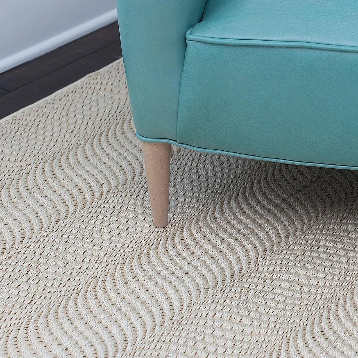 Wave Natural Sisal Woven Rug