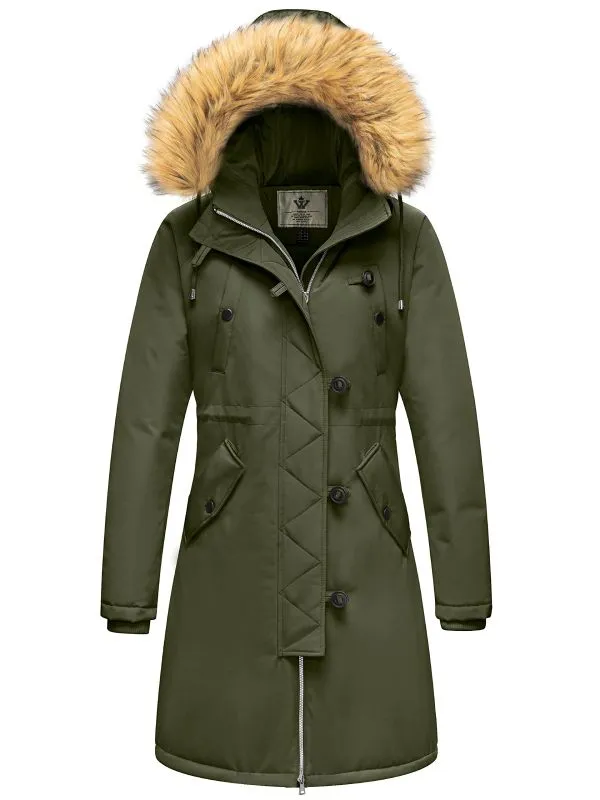 Women's Waterproof Winter Puffer Jacket Thicken Parka Coat